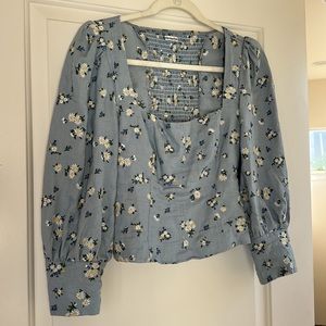 Reformation Stilton Linen Top, Size 4